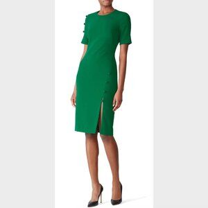 Black Halo Green Midi Dress